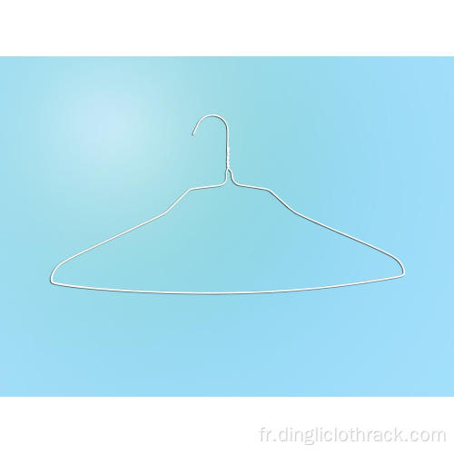 Cintre pour chemise en métal poudré blanc 18 &quot;14,5 g